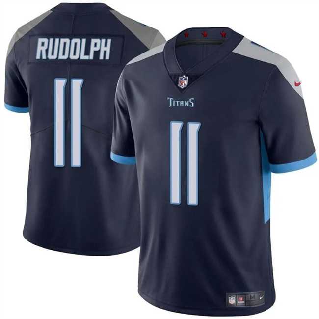 Men & Women & Youth Tennessee Titans #11 Mason Rudolph Navy Vapor Limited Football Stitched Jersey